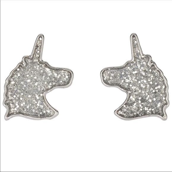 (H3) Sparkly Unicorn Earrings - Picture 2 of 4
